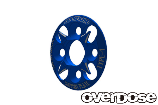 OVER DOSE OD1655 スパーギヤサポートプレート Type4(ブルー）