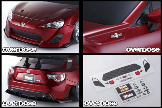 OVER DOSE OD2191 3D グラフィックシリーズ Weld FR-S 用グリル＆エンブレムセット