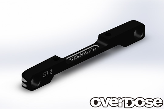 OVER DOSE OD2967 TCアルミローマウントサスマウント 57.2mm (For GALMシリーズ/ブラック/1pc)