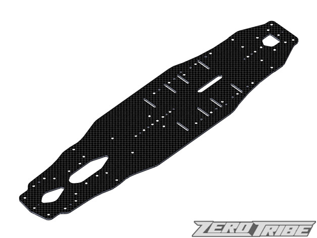 ZEROTRIBE ZT1015 カーボンメインシャーシ（T4 FWDコンバージョンキット用）