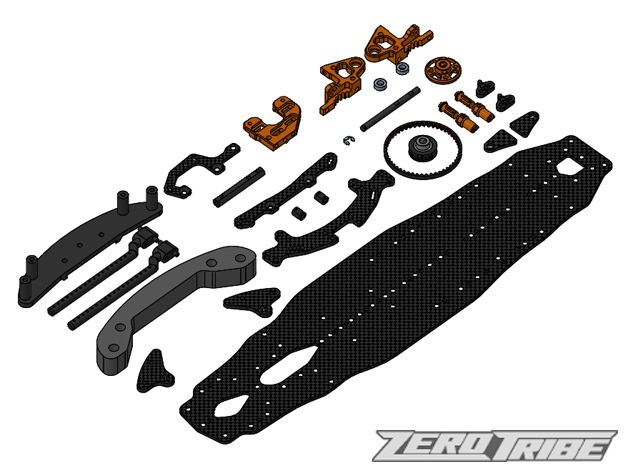 ZEROTRIBE ZT1112 T4 FWDコンバージョンキットV2 （T4 '15〜'17用 SLPショック対応）