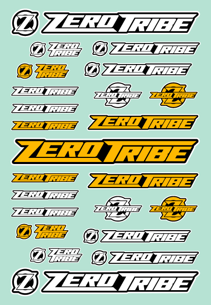 ZEROTRIBE ZT1138 ゼロトライブ ロゴデカール 【プレカット】 - ウインドウを閉じる