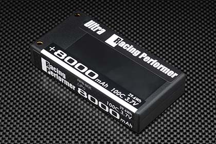 ヨコモ RPB-80E レーシングパフォーマー Ultra シリーズ Li-po 8000mAh/3.7V100Cバッテリー ±4mm コネクター仕様